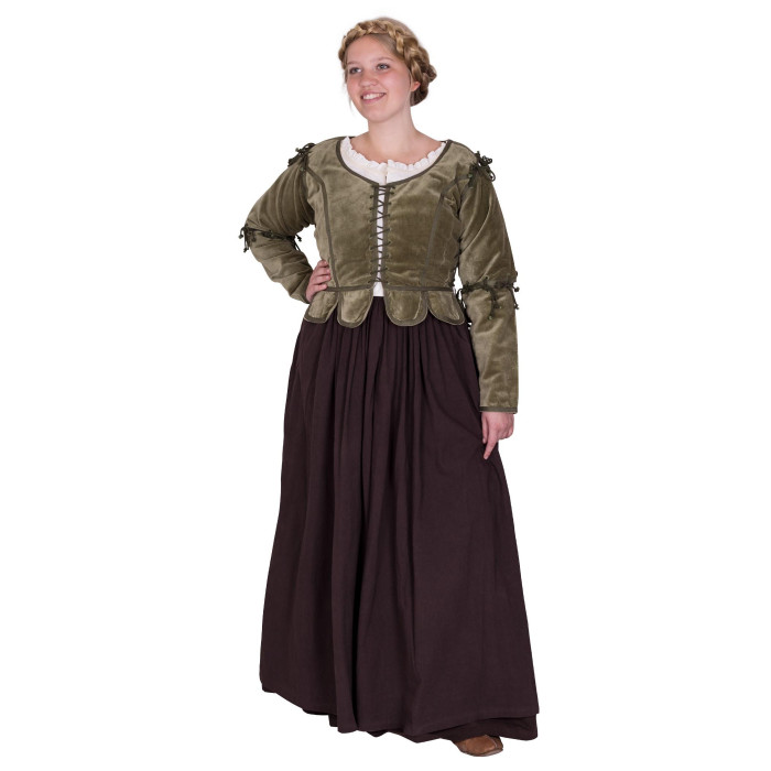 Greyvelvet medieval jacket, green  - 1