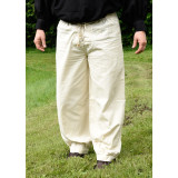 Trousers with drawstring (trousers), natural color  - 3