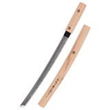 Wakizashi com Shirasaya de madeira, Marto  - 3