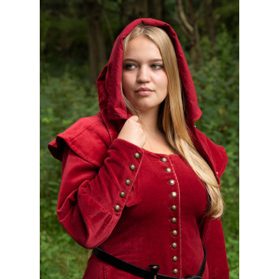 Mirella Cappuccio in Velluto Medievale, Rosso - 2