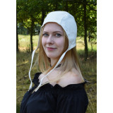 Coifa medieval com laços em natural  - 1