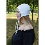 Coifa medieval com laços em natural  - 2