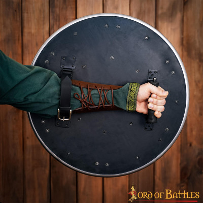 Escudo decorativo de madeira guerreiro  - 3