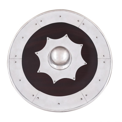 Escudo decorativo de madeira guerreiro  - 7