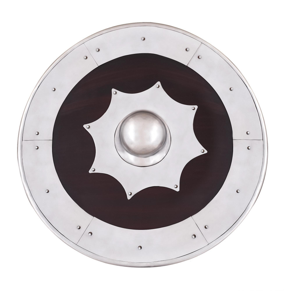 Escudo decorativo de madeira guerreiro  - 7