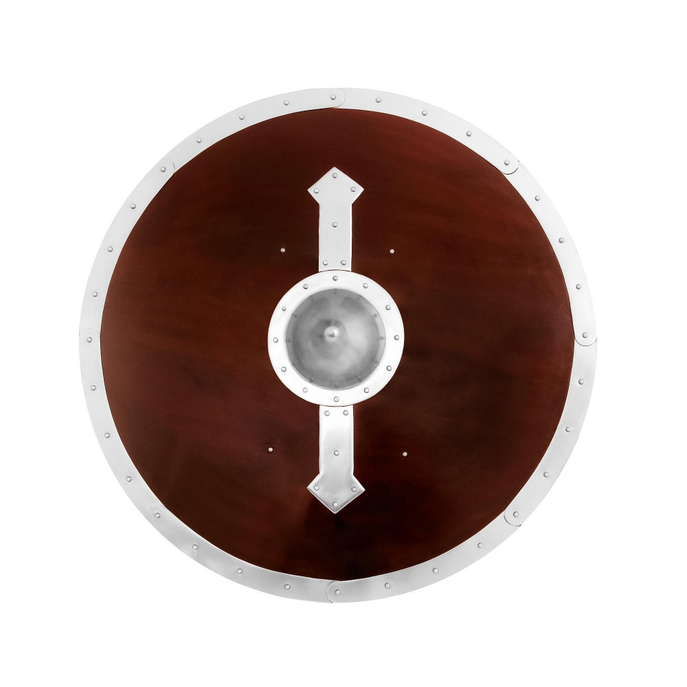 Coquille en bois rond viking faite à la main et fonctionnelle  - 6