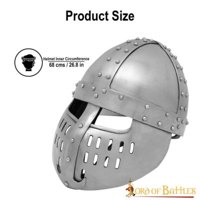 Elmo Spangenhelm del cavaliere normanno del 12° secolo al XIII Calibro 16 - 2
