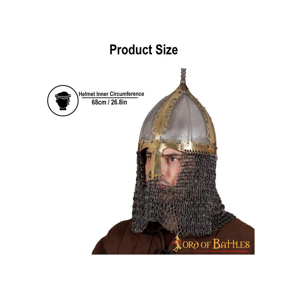 Casco vikingo Varego Rus Slav Gnezdovo del calibre del siglo 16  - 3