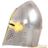 Helm Pan de Azúcar Casco Medieval Crusader Knight Calibre 16  - 1
