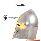 Helm Pan de Azúcar Casco Medieval Crusader Knight Calibre 16  - 3