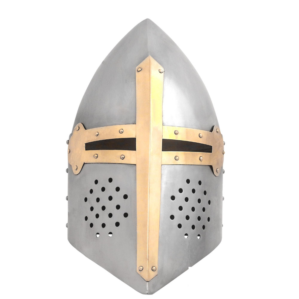 Helm Pan de Azúcar Casco Medieval Crusader Knight Calibre 16  - 7