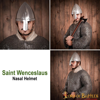 Casque nasal Saint Venceslas avec doublure en cuir calibre 16  - 6