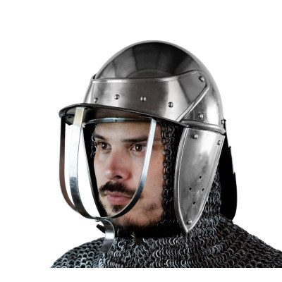 Casque de casque de casque de homard de la guerre civile anglaise, calibre 18ème siècle  - 6