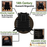 Armure de brigandine Kusnacht du 14ème siècle  - 5