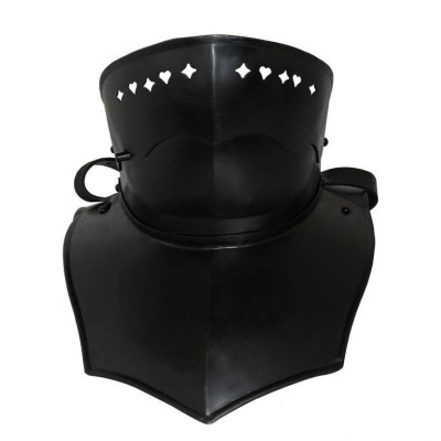 Gorjão Gótico Com Máscara Dobrável, Acabamento Enegrecido  - 5