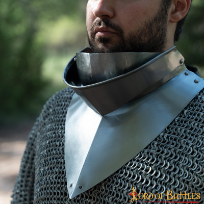 Gorget medieval do século 15 com bevor calibre 16  - 3