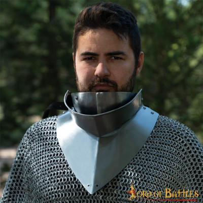 Gorget medieval do século 15 com bevor calibre 16  - 4