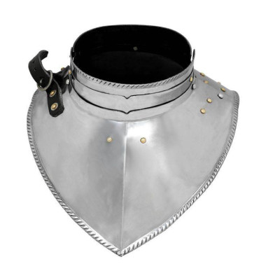Gorget Medieval elegante Steel Gorget calibre 16mm  - 10