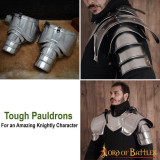 Spalline medievali Knightly Pauldrons Calibro 18mm - 8