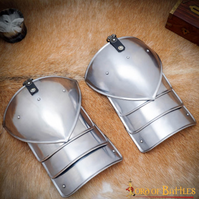Medieval fantasy soldier shoulder pads caliber 18mm  - 3