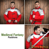 Medieval fantasy soldier shoulder pads caliber 18mm  - 7