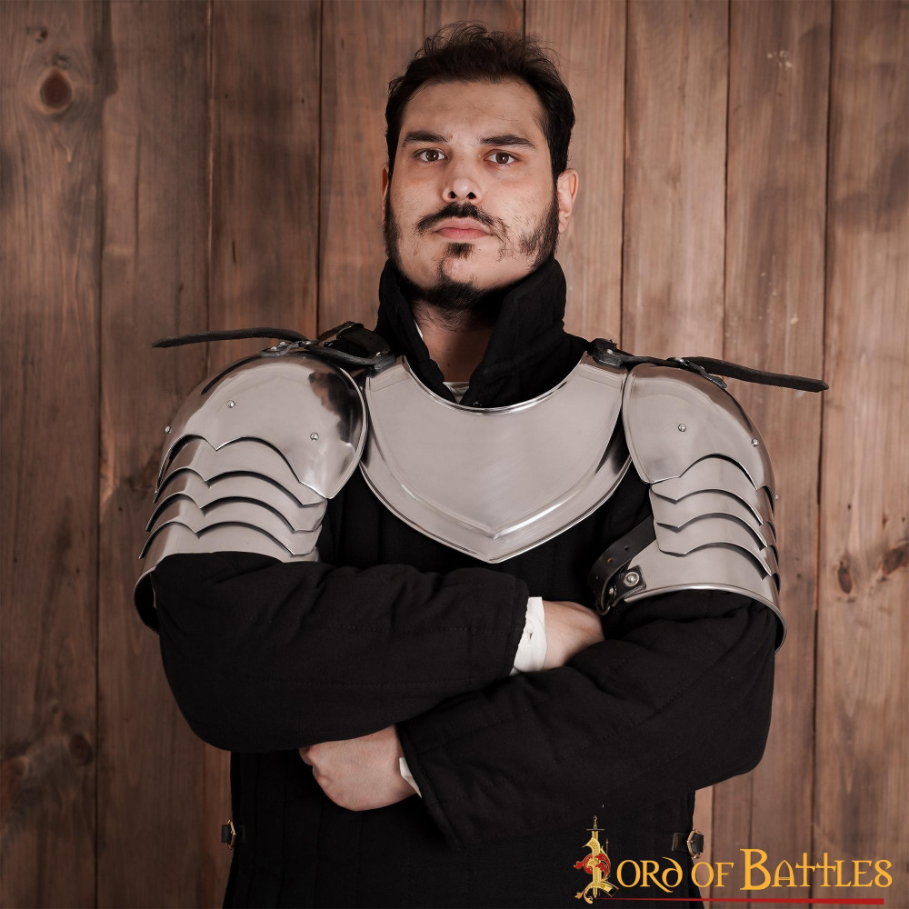 Hombreras de caballeros medievales Armadura funcional de hombro calibre funcional 16  - 6