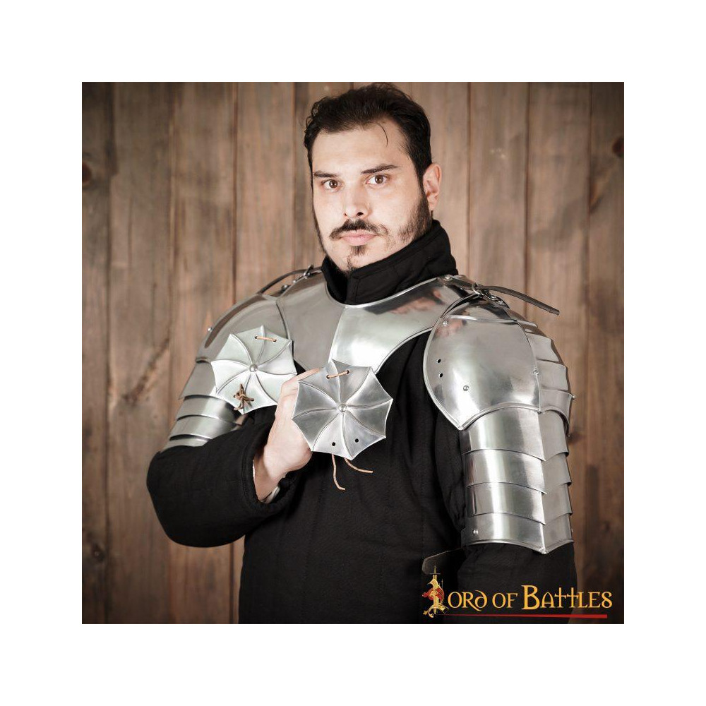 Hombreras medievales con Rondels / Besagues calibre 16  - 6