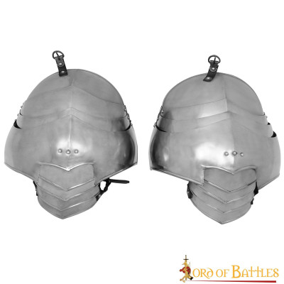 Ombreiras Grandes ombreiras medievais de cavaleiro calibre 18  - 1