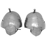 Ombreiras Grandes ombreiras medievais de cavaleiro calibre 18  - 9