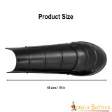 Grevas Dark Knight in acciaio con Poleyns / Knee Cops Calibro 18 - 3