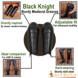 Grevas Dark Knight in acciaio con Poleyns / Knee Cops Calibro 18 - 6