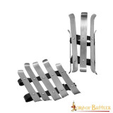 Viking Splinted Greaves Acero Grevas Calibre 16mm  - 1