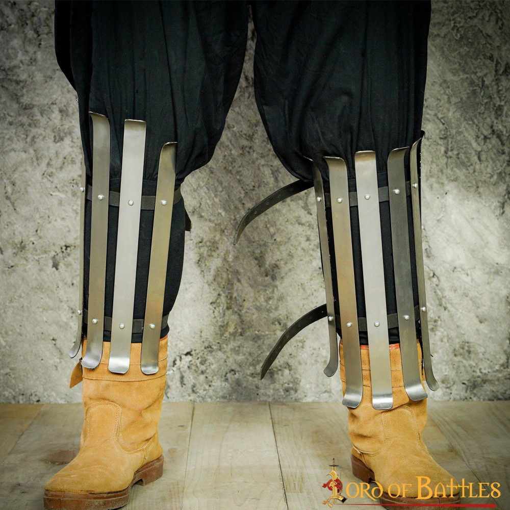 Viking Splinted Greaves Acero Grevas Calibre 16mm  - 4