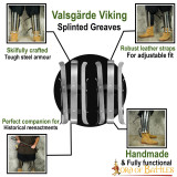 Viking Splinted Greaves Acero Grevas Calibre 16mm  - 5