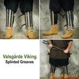 Viking Splinted Greaves Acero Grevas Calibre 16mm  - 6