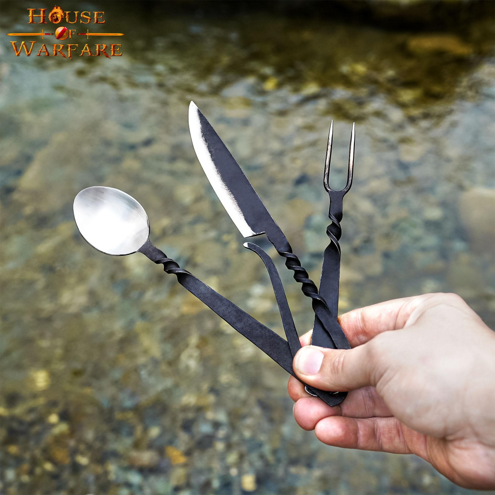 Set di posate per banchetti medievali - 2