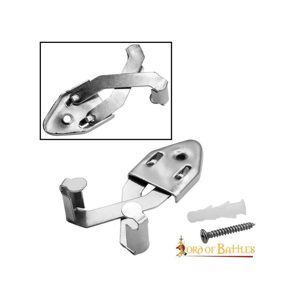 Expositor Acessório feito à mão para cabide de espada de aço totalmente funcional para decoração  - 1