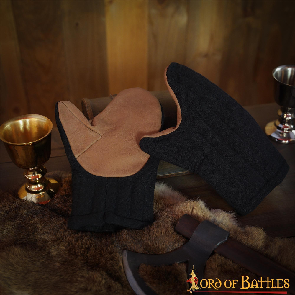 Guantes de lona de algodón acolchados hechos a mano  - 2