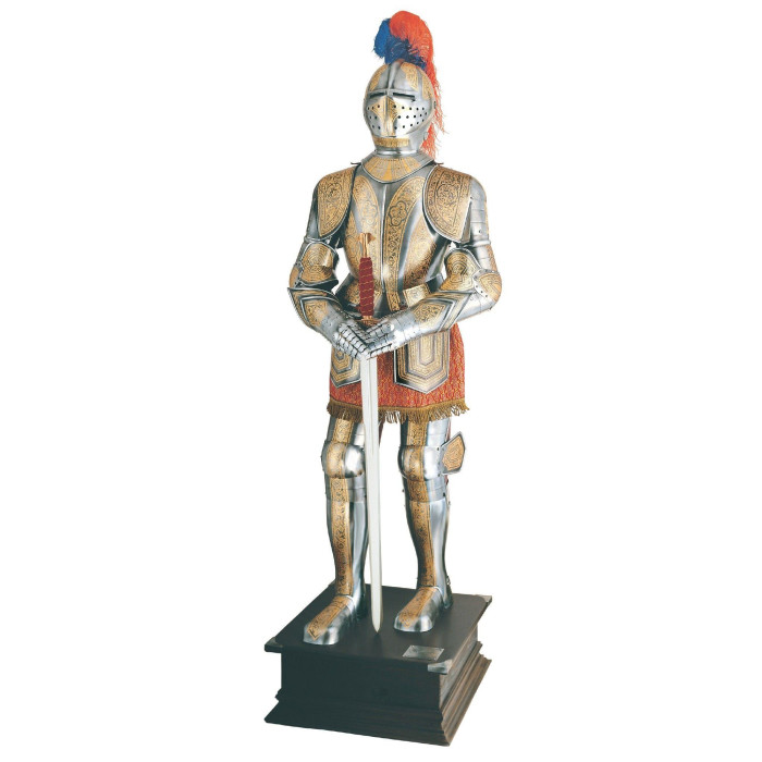 Armatura medievale, sopra oro/argento  - 1