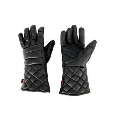 Red dragon padded swordsman's gloves  - 1
