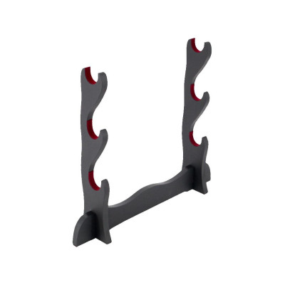 Suporte para três Katanas em madeira preta  - 1