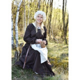 Vestido medieval Ana, marrón  - 4