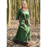 Medieval Dress Gesine, Canvas, Green  - 3