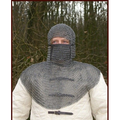 Coifa de malha de Verdugo com protector  - 1