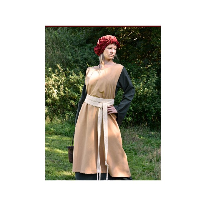 Vestido Medieval Milla - castanho claro  - 1