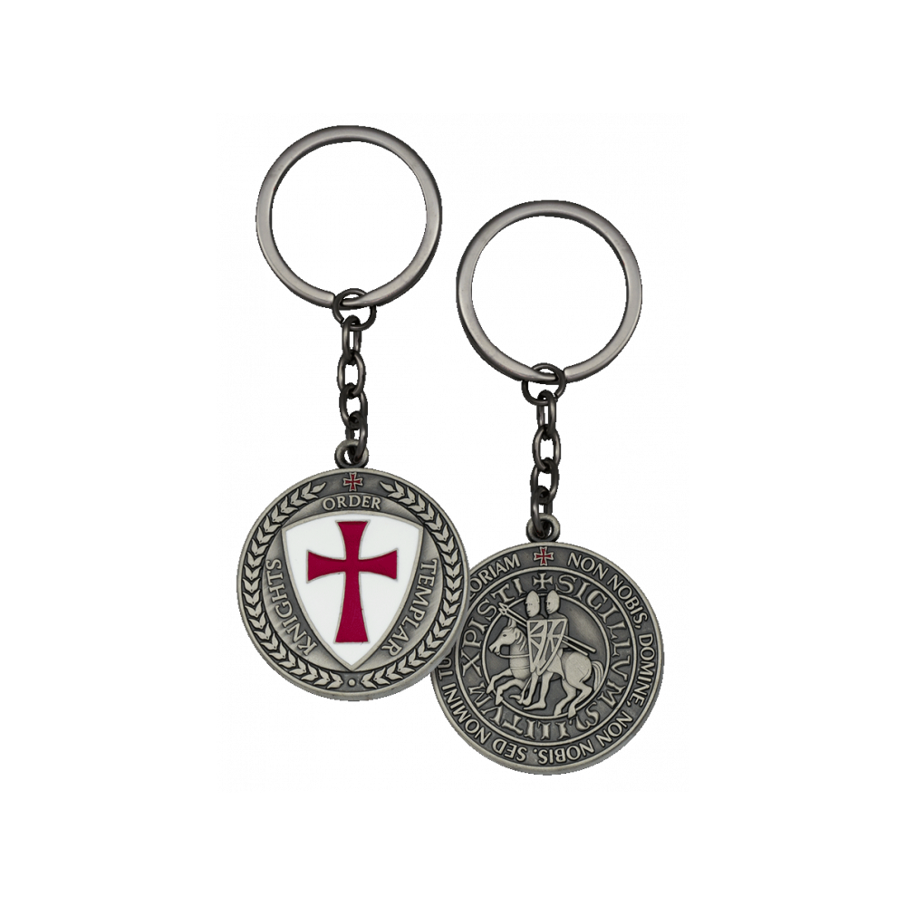 Portachiavi Templare d'argento - 1
