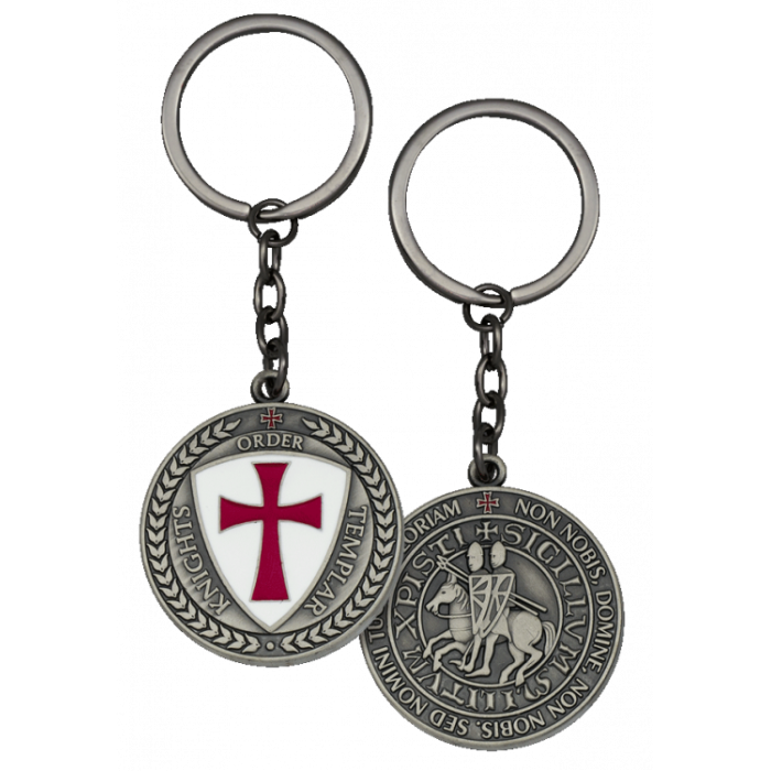 Portachiavi Templare d'argento - 1