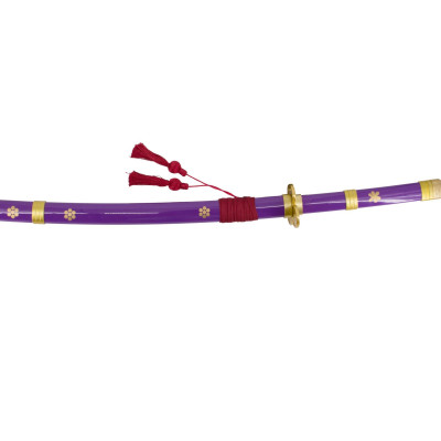 Katana de Enma Zoro de One Piece réplica não oficial com acabamento em lilás  - 3