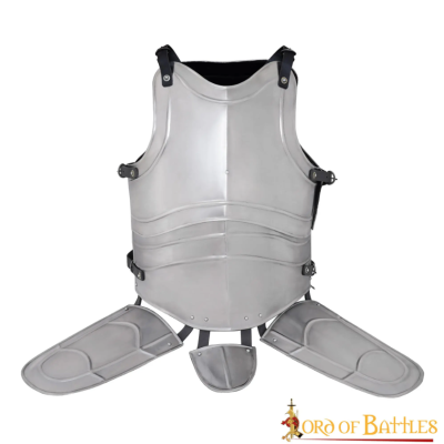 Medieval fantasy steel breastplate with tassels  - 1