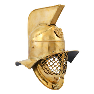 Roman Helmet Gladiator of Pompeii , brass  - 4